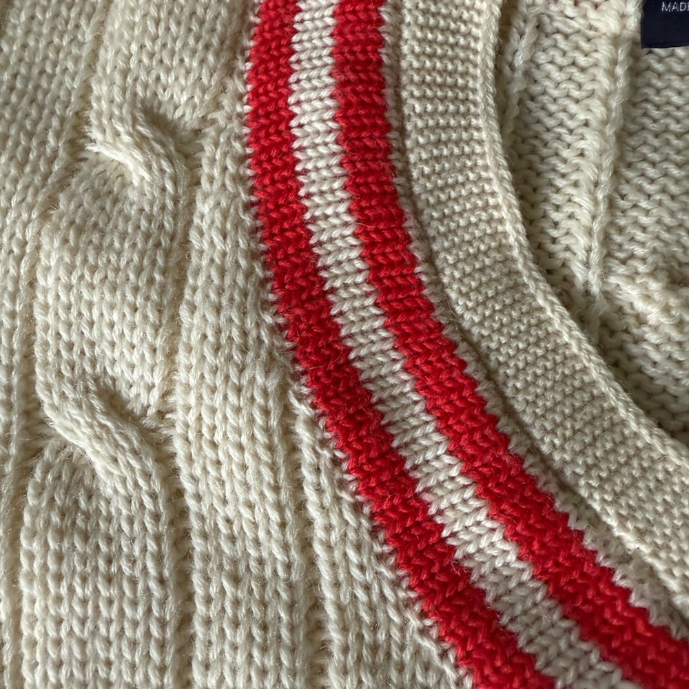 Smart Turnout London 100% Wool Cricket Rugby Sweater XL Preppy Made in the UK - Picture 3 of 6